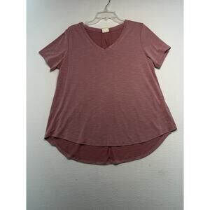 Mod Ref Women Shirt Size L Pink Soft Casual Flowy Comfort Travel Athletic Sport